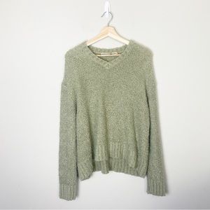 Vintage 90's Fashion Bug Sage Green Shag Sweater